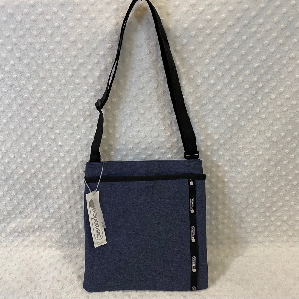 Le Sport Sac Reiss Slim Crossbody Bag Navy Black